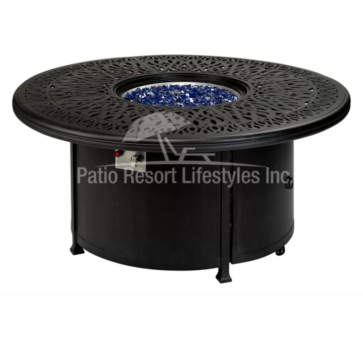 Patio Resort Lifestyle 52" Monarch Series Round Fire Table With Built-In Burner Accessory 