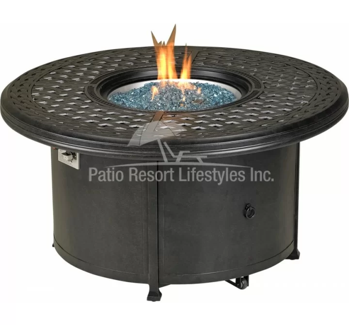 48" Windsor Series Round Fire Table With Built-In Burner Accessory