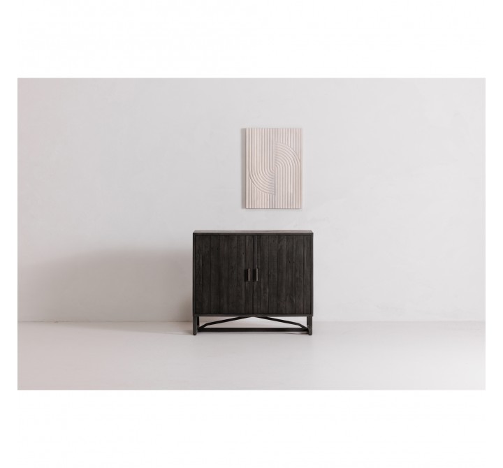 Moe's Home Collection Sierra 2 Door Cabinet in Black - Lifestyle