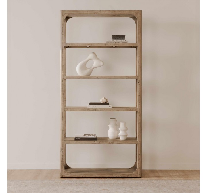 Moe's Home Collection Abbott Bookshelf in Brown - Lifestyle