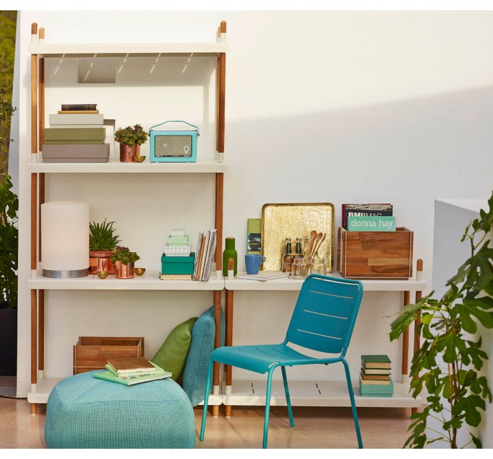 Cane-Line Frame Shelving System, Complete