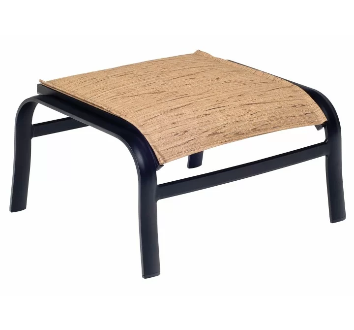 Woodard Fremont Padded Sling Ottoman - Angled