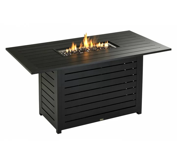 72" X 40" Regal Series Rectangle Counter Table With Fire Pit - With Fire