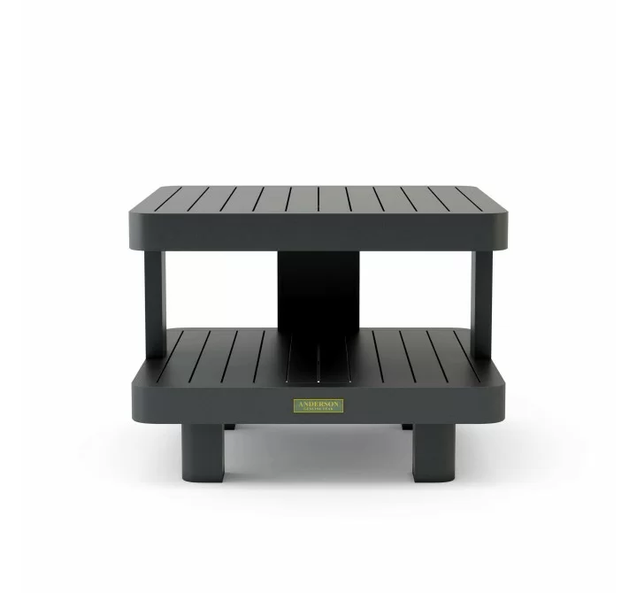 Anderson Teak Granada Aluminum Side Table Front