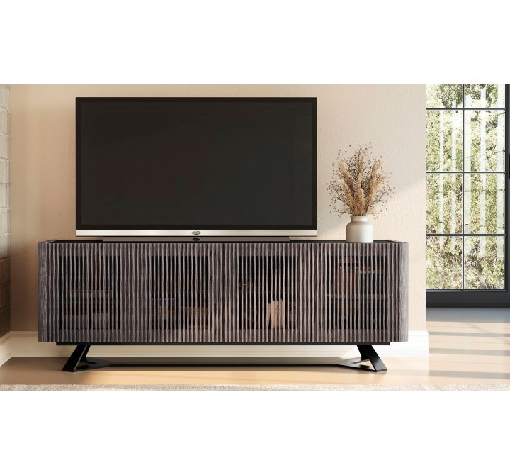 Furnitech Danielle 86" Contemporary Media/Buffet Console In A Stunning Ebony Finish - lifestyle