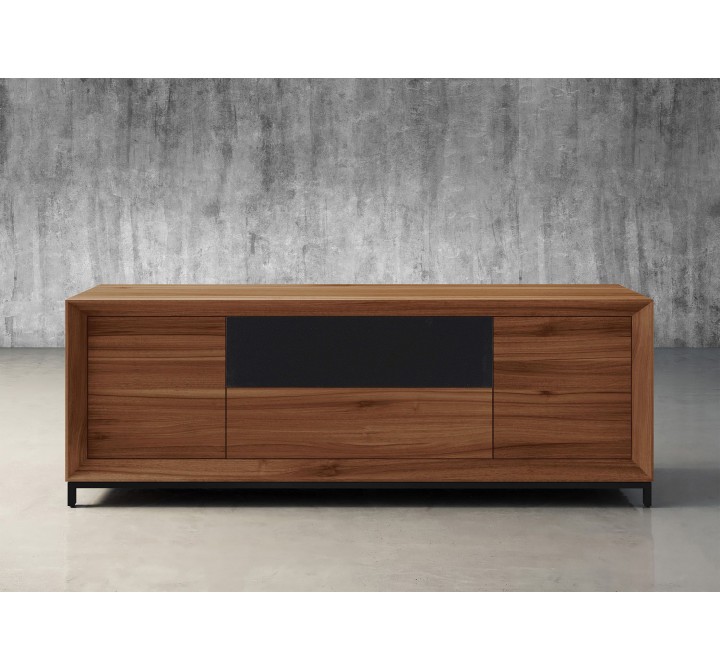 Furnitech Rafaela 86" Classic American Walnut Media Console - front