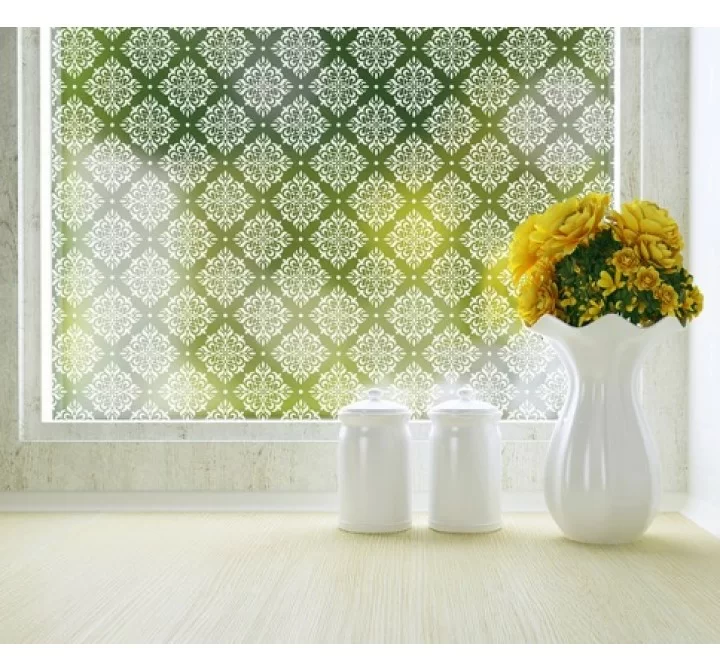 Odhams Press Damask Privacy Adhesive Window Film