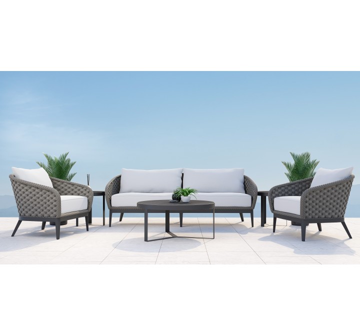 Marbella Sofa in Echo Ash, No Welt - Lifestyle