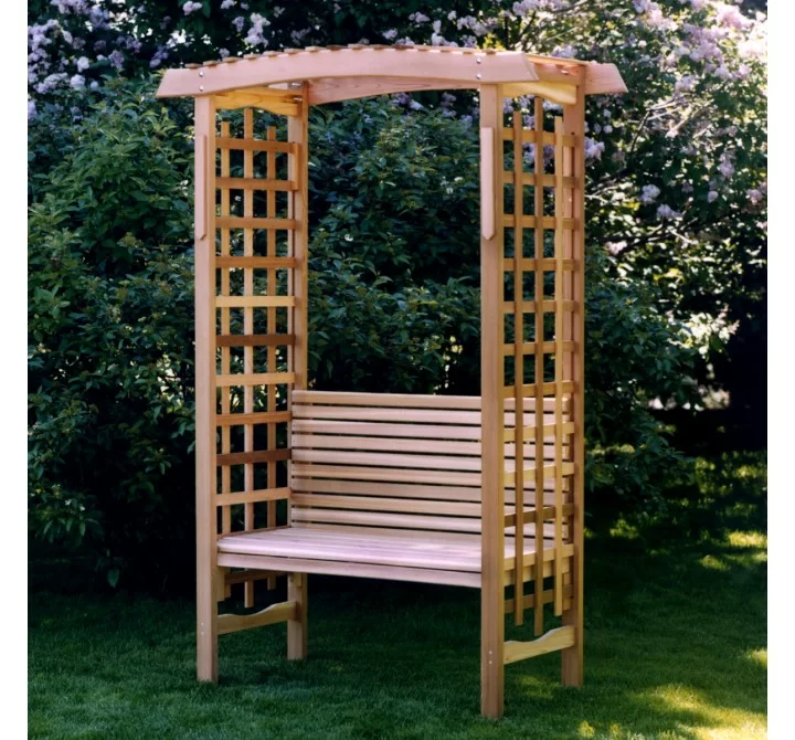  All Things Cedar Garden Arbor & Bench