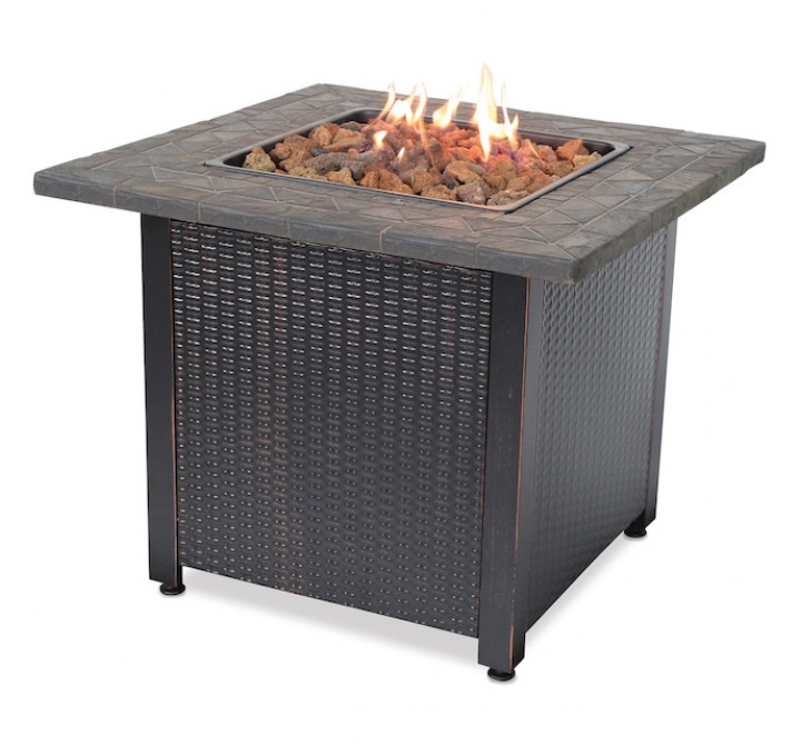 Mr. Bar-B-Q Endless Summer® LP Gas Outdoor Fire Pit with 30-in Resin Tile Mantel