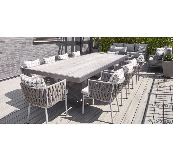 Source Furniture Contemporary Square X Style Dining Table Base Set