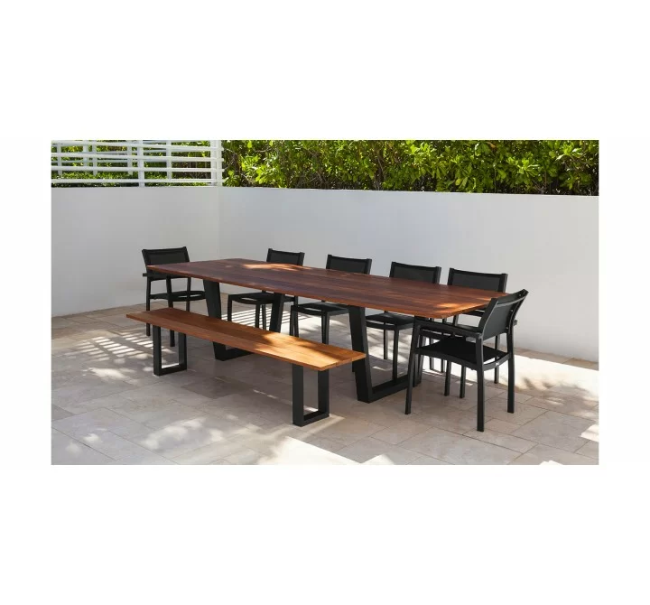 Source Furniture Fusion Aluminum Stackable Dining Side Chair 
