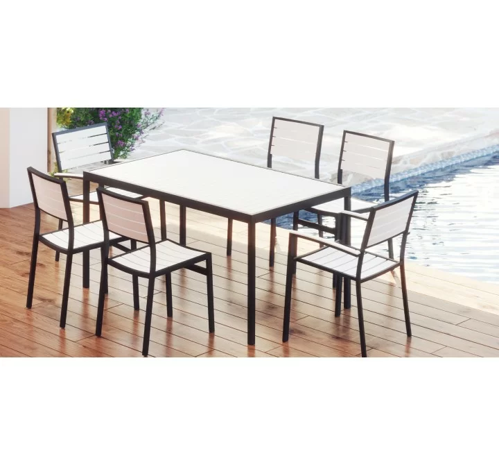 Source Furniture Napa Easton Aluminum Dining Arm Chair 