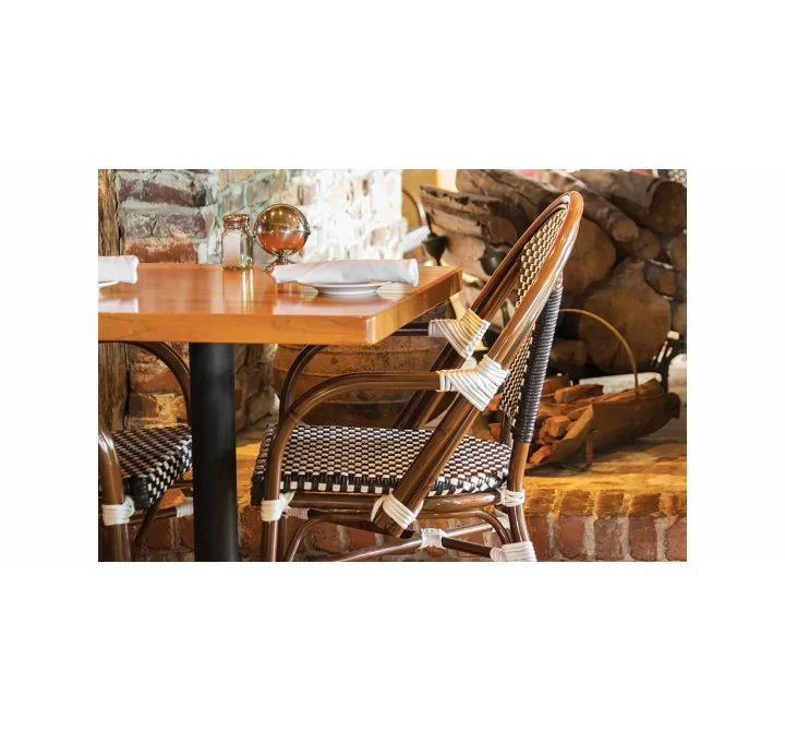 Source Furniture Paris Aluminum Stackable Dining Arm Chair