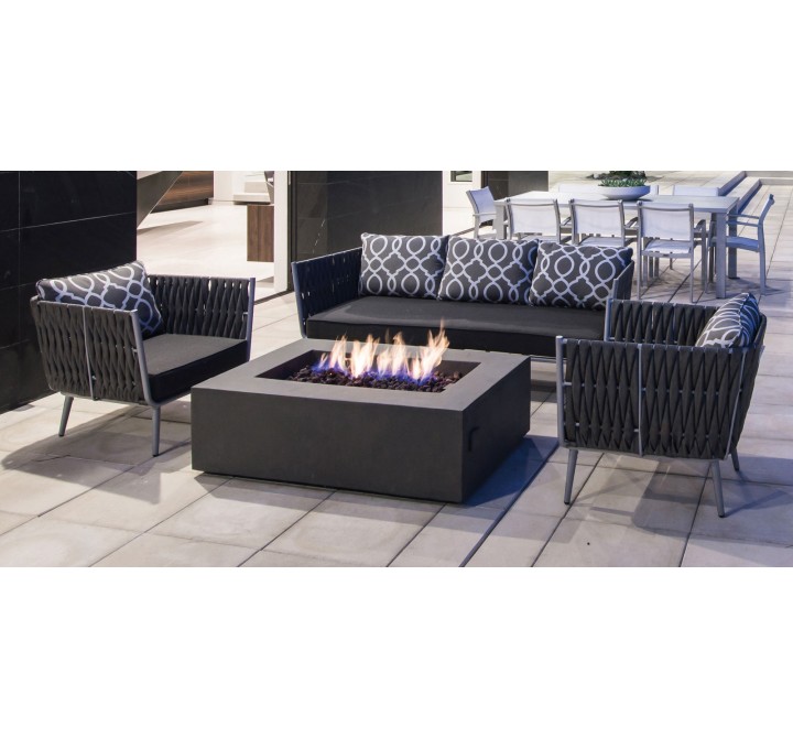 Source Furniture Aria 79" Aluminum Frame Sofa 