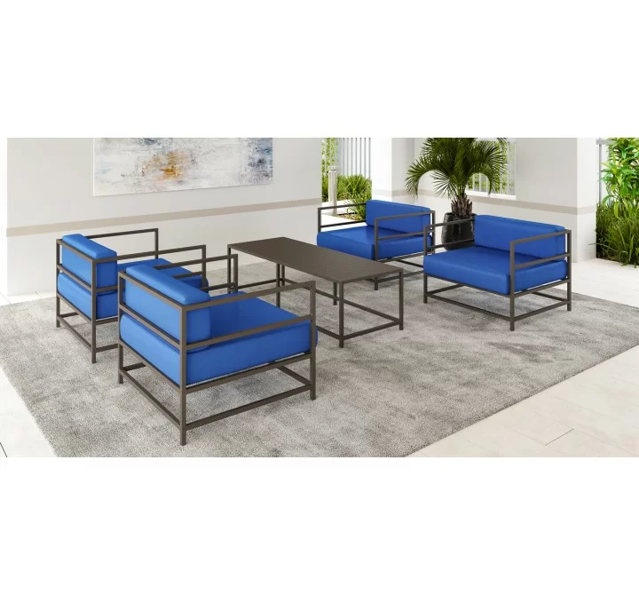 Source Furniture Delano Aluminum Coffee Table RECTANGULAR