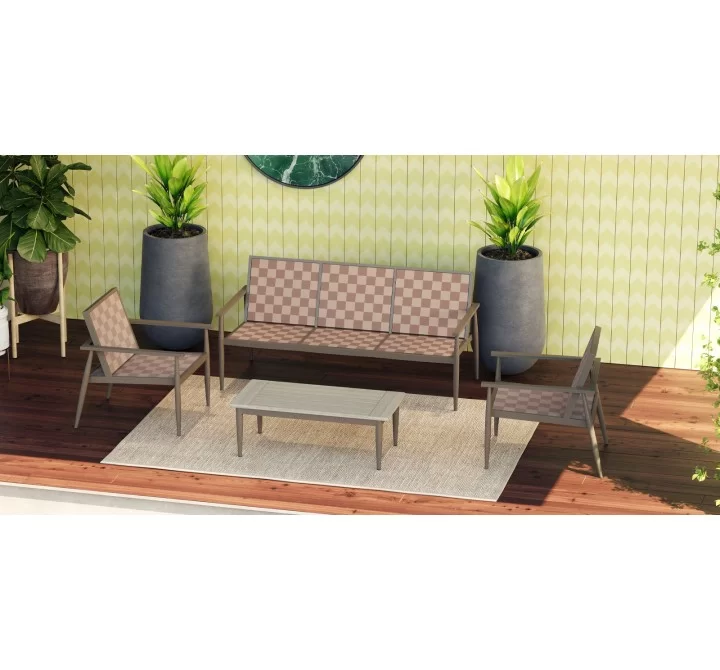 Source Furniture Danish Aluminum Square Dining Table