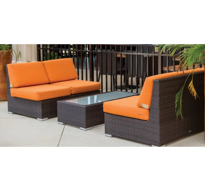 Source Furniture Lucaya Armless Loveseat With Standard Cushion Set Of 2