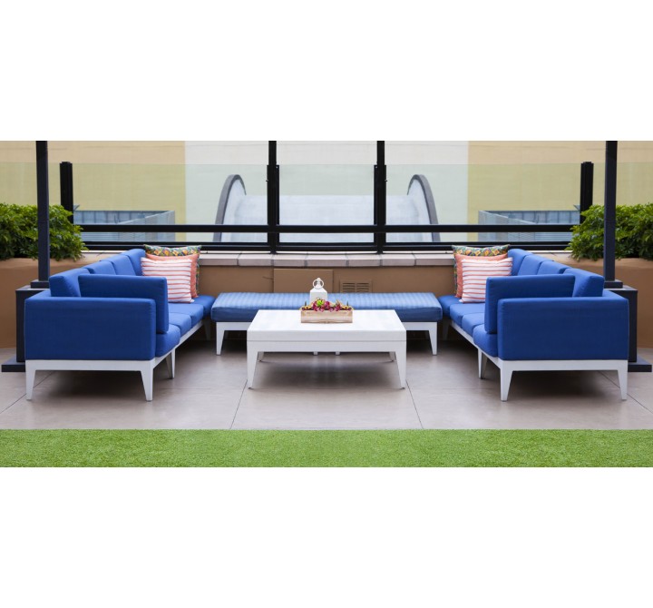 Source Furniture South Beach Small Square Coffee Table Set
