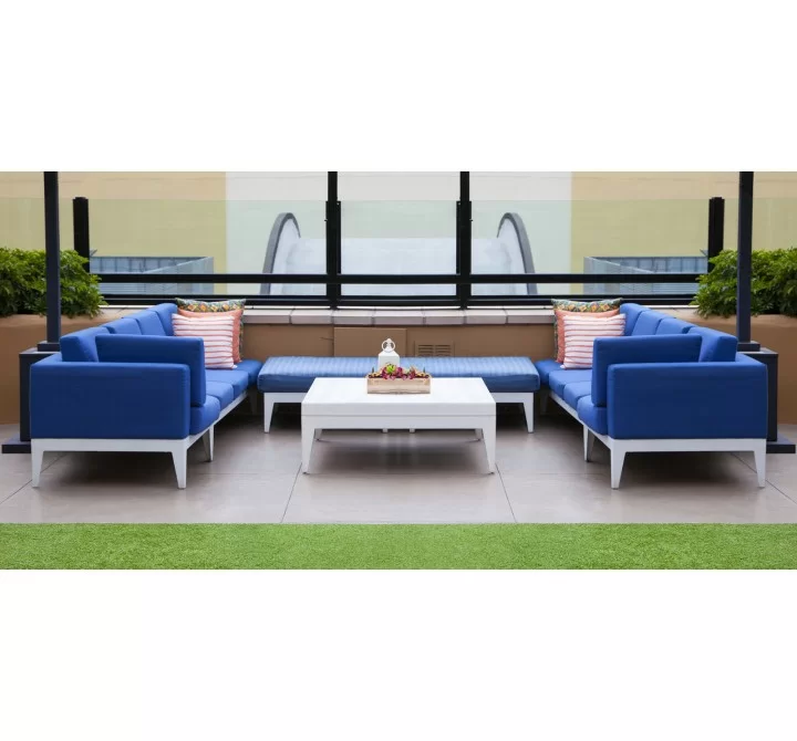 Source Furniture South Beach Small Square Coffee Table Set