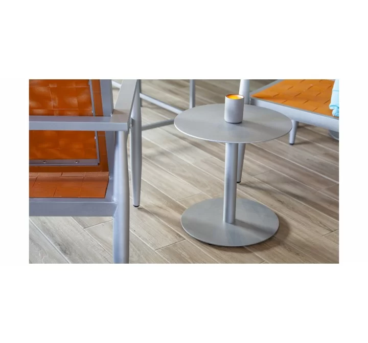 Source Furniture Tides Aluminum 18'' Wide Round End Table