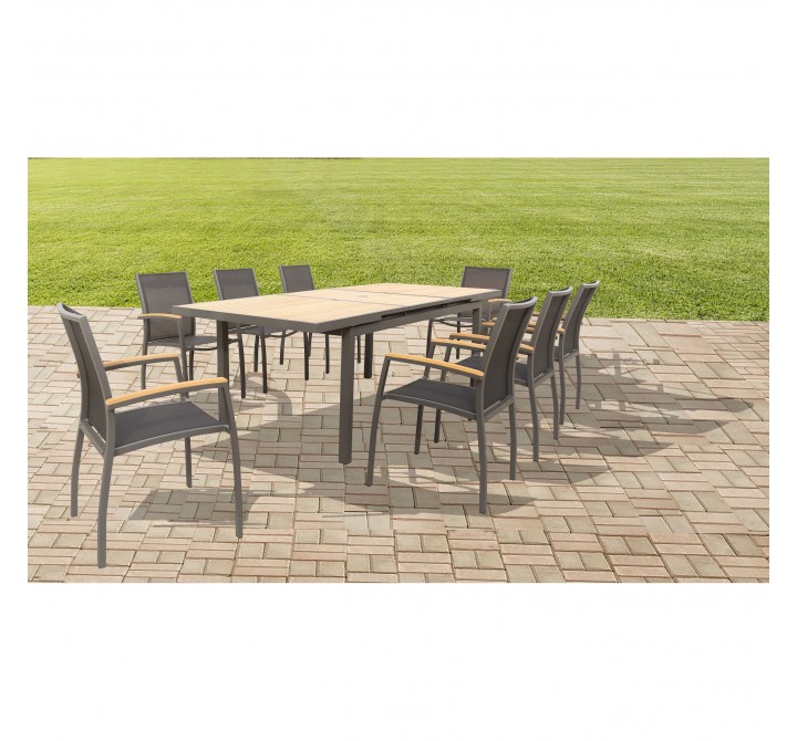 Bellini Home and Garden Galliano 9 Pc Dining Set In Lava