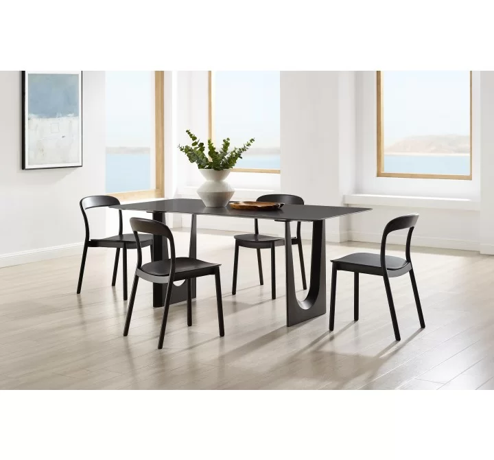 Greenington Hanna Dining Table Caviar - Lifestyle 