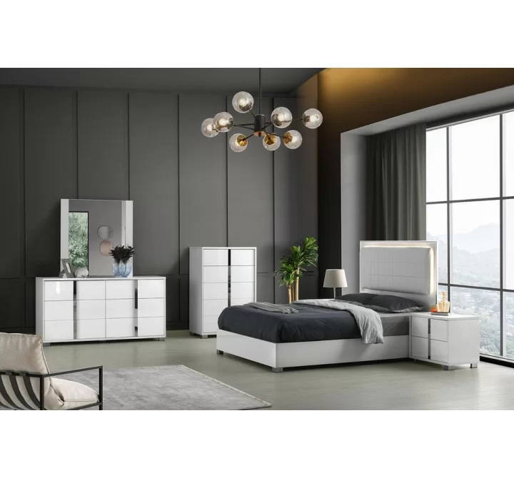 J&M Furniture Giulia Bedroom Collection In White