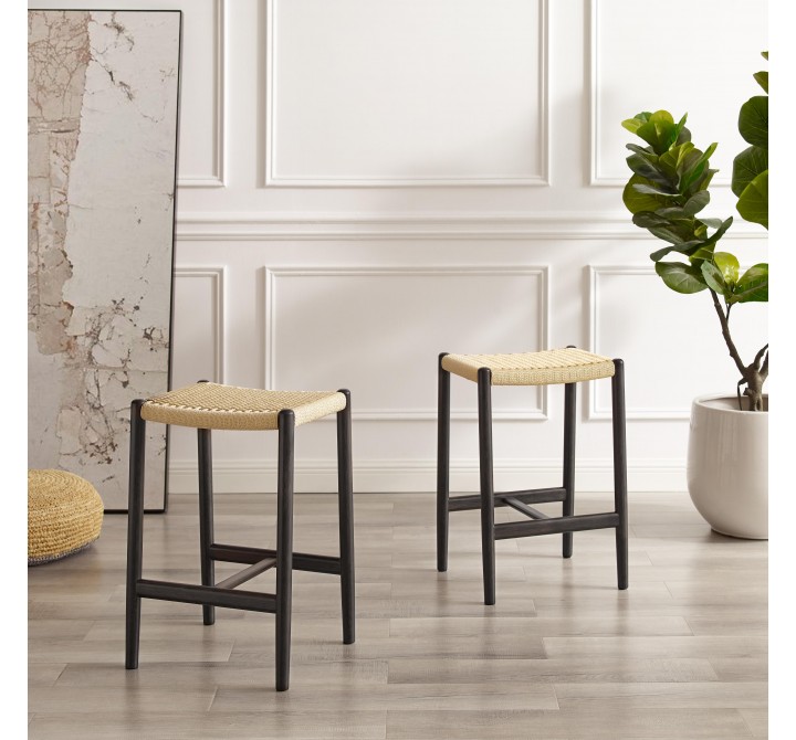 Greenington Leif Counter Height Stool In Caviar - Lifestyle