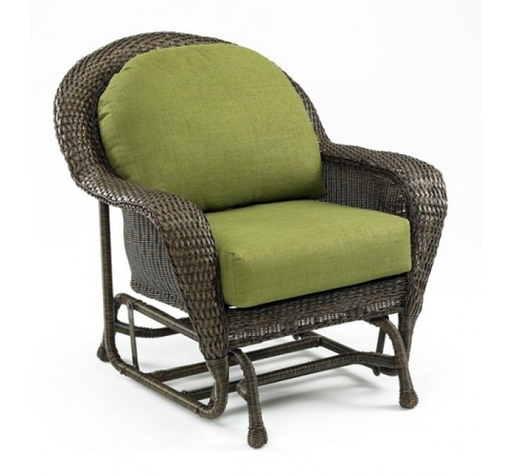 Outdoor Greatroom Company Balsam Wicker Outdoor Glider