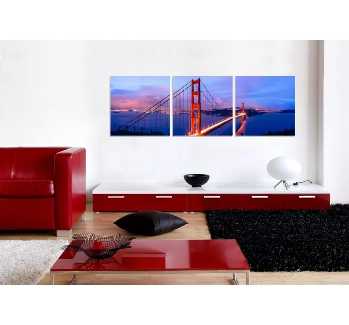 J&M Furniture Acrylic Wall Art Golden Gate Bridge | SH-71050ABC