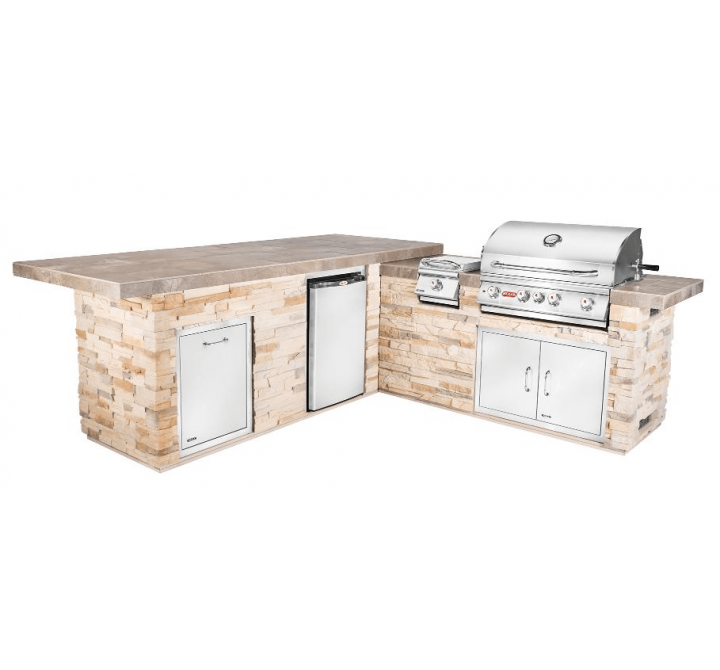 Bull BBQ Gourmet Q Outdoor Kitchen & Grill - Angled View 