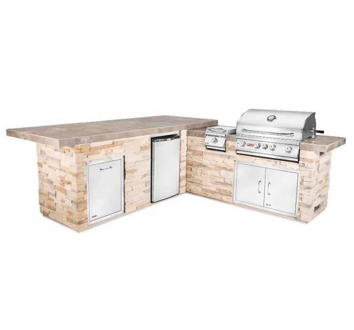 Bull BBQ Gourmet Q Outdoor Kitchen & Grill - Angled View 