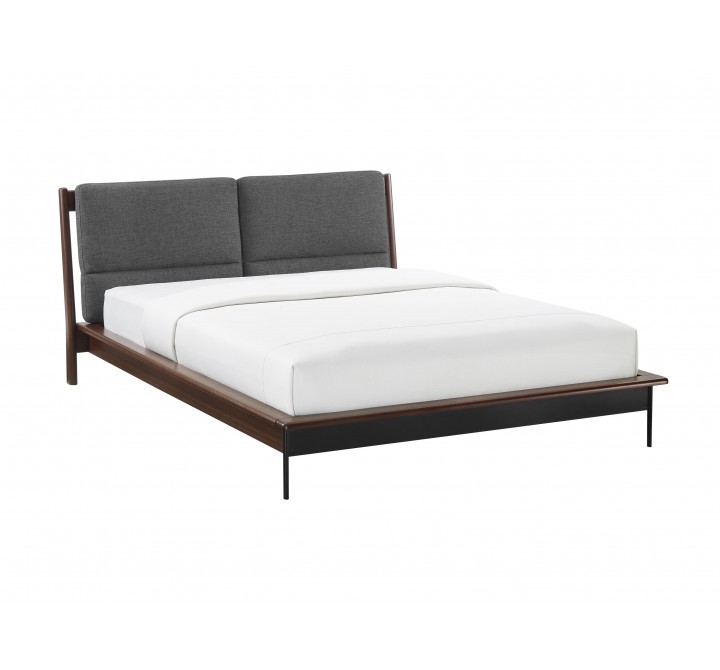 Greenington Park Avenue Cal King Platform Bed with Fabric - Ruby - Angled
