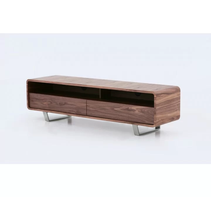 J&M Furniture Greenwich TV Base in Walnut