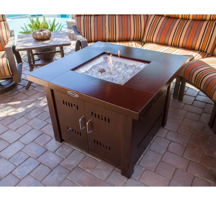 AZ Patio Heaters Outdoor Fire Pit in Hammered Bronze - Lifestyle