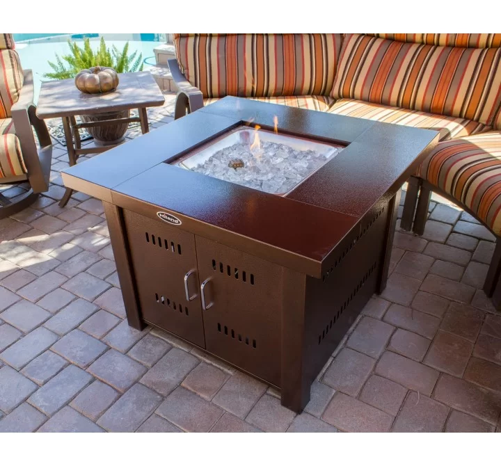 AZ Patio Heaters Outdoor Fire Pit in Hammered Bronze - Lifestyle