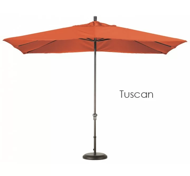 California Umbrella 11'X8' Rectangular Aluminum Market Umbrella Bronze - Sunbrella