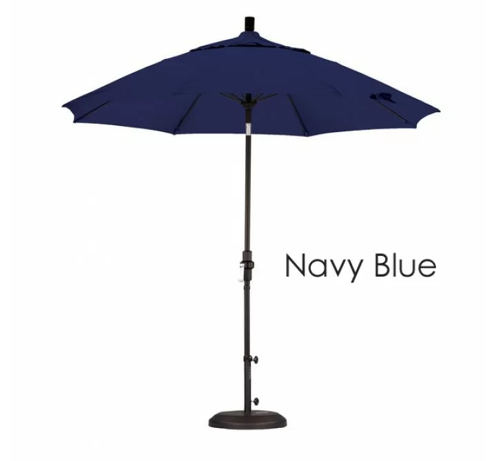 California Umbrella 9' Fiberglass Market Umbrella Collar Tilt M Black - Sunbrella