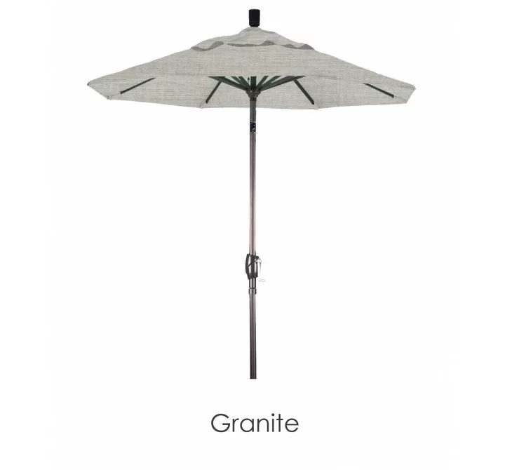 California Umbrella 6' Aluminum Market Umbrella Push Tilt Bronze - Sunbrella