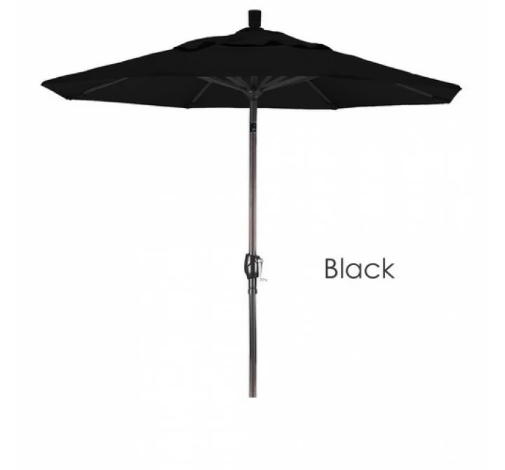 California Umbrella 7.5' Aluminum Market Umbrella Push Tilt Bronze - Pacifica