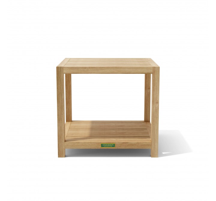 Anderson Teak Glenmore 22" Side Table with 1-Tier-1