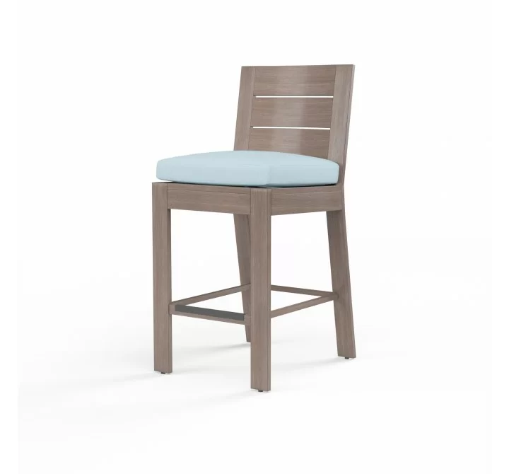 Laguna Barstool in Canvas Skyline, No Welt - Front Side Angle