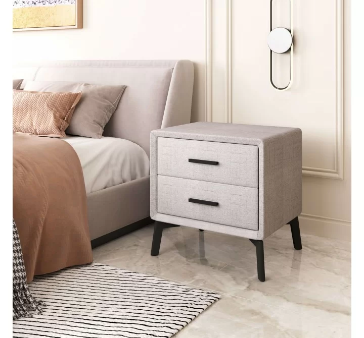 Halle Side Table in Gray - Lifestyle