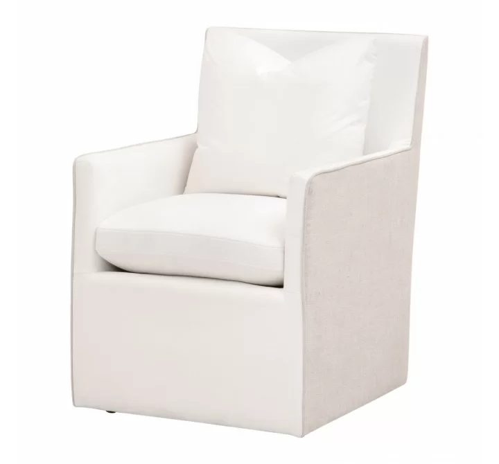 Essentials For Living Harmony Armchair with Casters - Front Side Angle