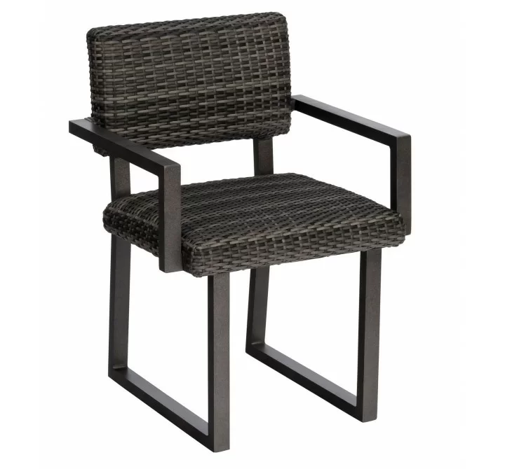 Woodard Harper Dining Armchair - Angled