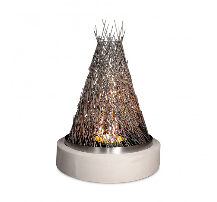 The Outdoor Plus The Hay Stack Fire Tower Stainless Steel