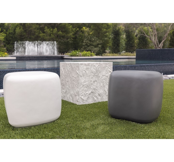 Sunset West Pebble End Table - Gray