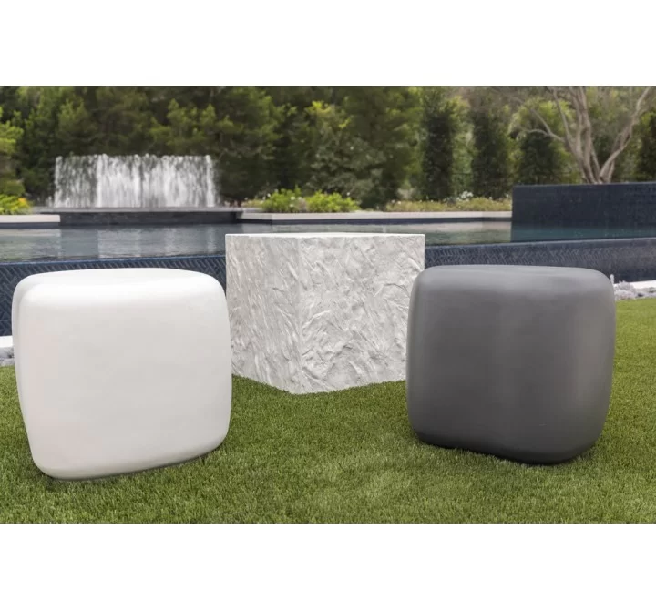 Sunset West Pebble End Table - Gray