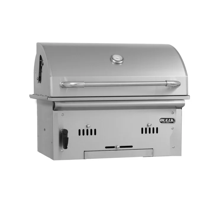 Bull BBQ Bison Premium Drop In Charcoal Grill - Angled Close-up